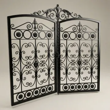 Elegant custom ornamental ironwork featuring decorative gates and railings