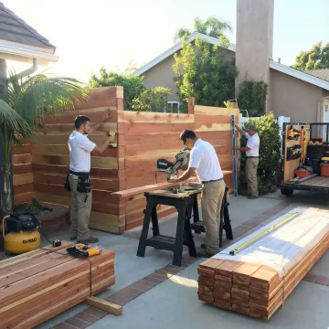 Professional privacy fence installation with expert contractors