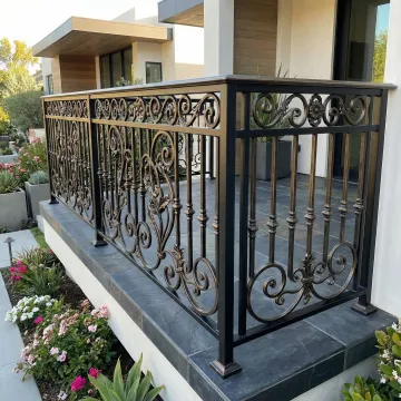 Custom balcony railings with modern design and premium materials