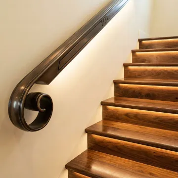 Custom fabricated metal and wood structure showcasing modern design