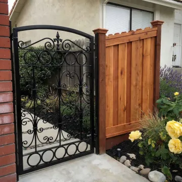 Beautiful custom fence installation showcasing quality craftsmanship and design