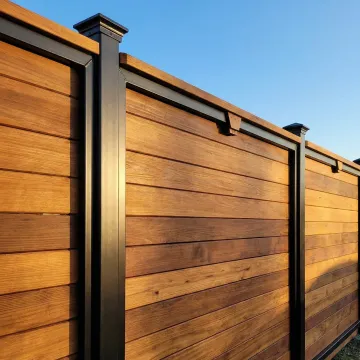 Custom residential fence showcasing design versatility