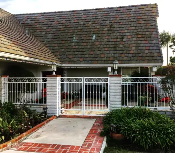 Custom residential fence showcasing design versatility