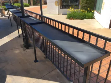 Professional security fence installation with steel panels and gates