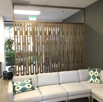 Skilled craftsman installing custom wooden railing