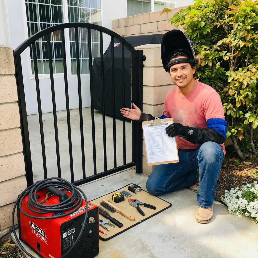 Step-by-step mobile welding process from consultation to completion