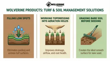 Three core lawn leveling rake uses for flat turf management