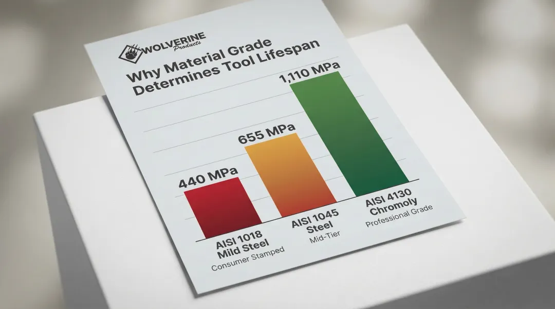 Steel strength comparison chart chromoly versus mild carbon steel tensile ratings
