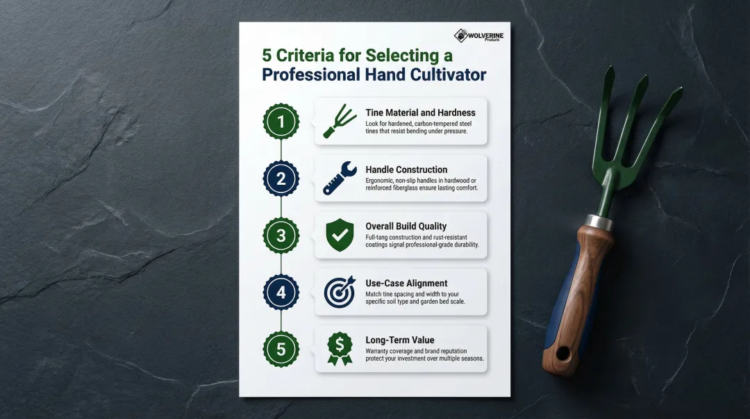 5 criteria for evaluating professional-grade hand cultivators comparison breakdown