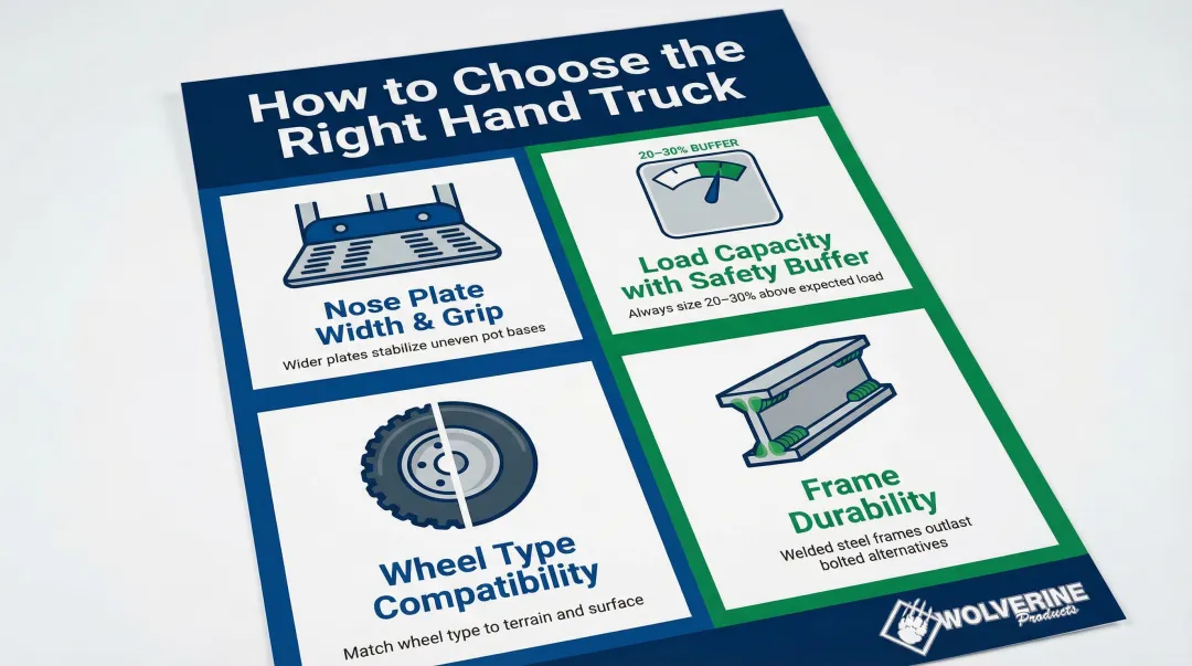 Four key criteria for choosing a professional nursery hand truck selection guide
