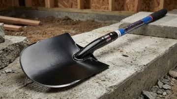 Wolverine Tools professional contractor shovel with tempered steel blade and hardwood handle