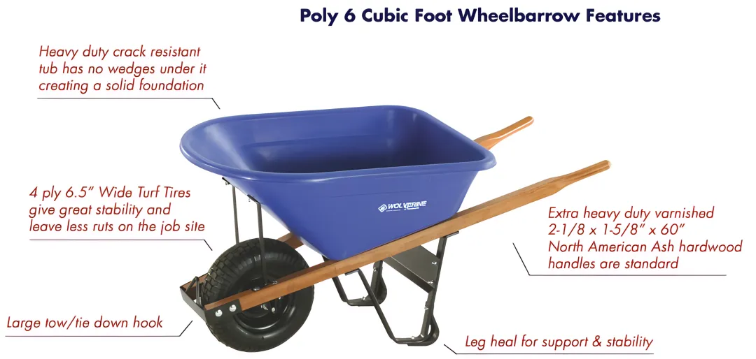 Heavy Duty Wheelbarrows & Utility Carts