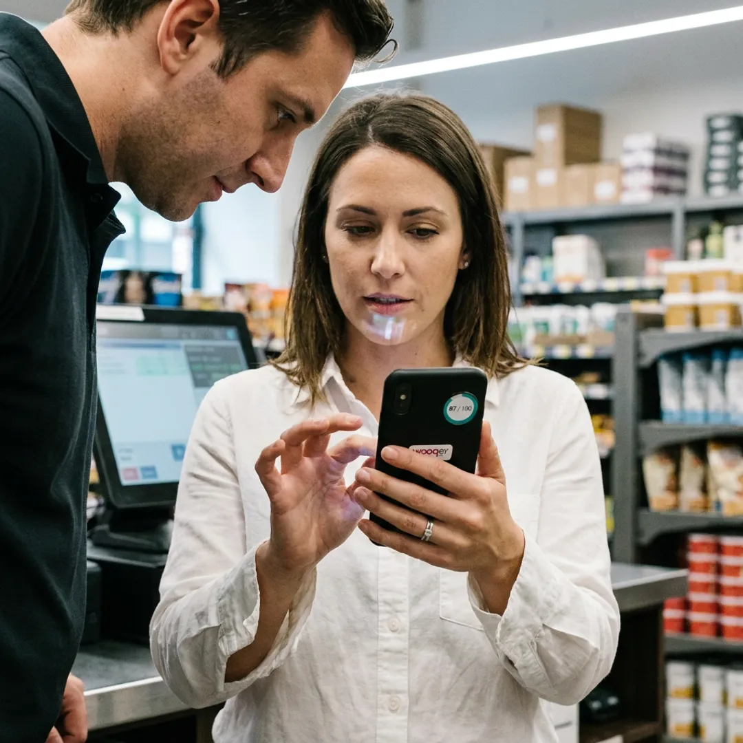 Retail operations dashboard on mobile device