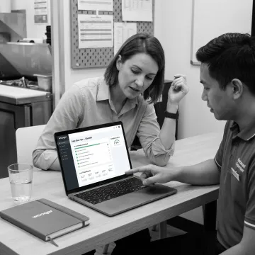 Retail and restaurant teams using SOP software