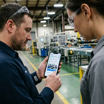 Layered process audit software on mobile device
