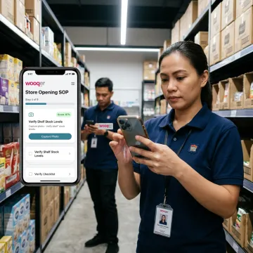 Frontline teams using video SOP software