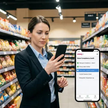 Retail team using WFM compliance software