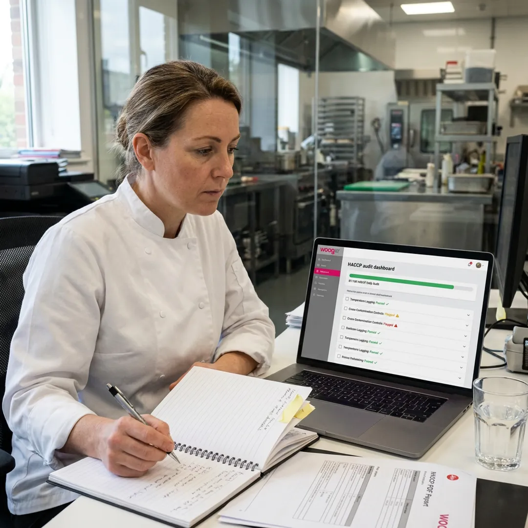 Food service compliance dashboard review