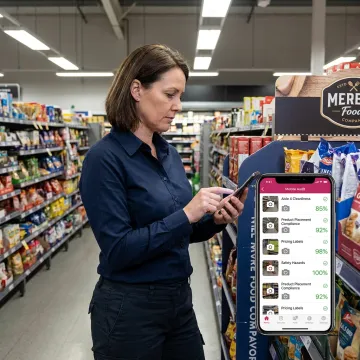 Store manager using brand compliance software