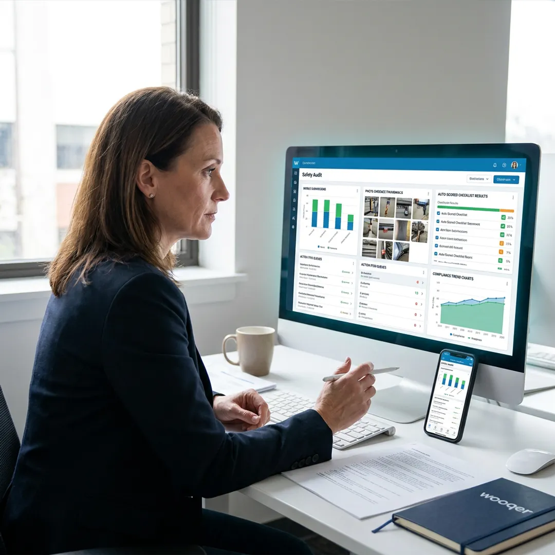Safety audit software dashboard