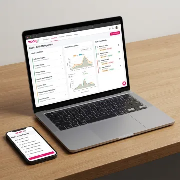 Quality audit management software dashboard