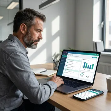 Quality audit dashboard on laptop and mobile