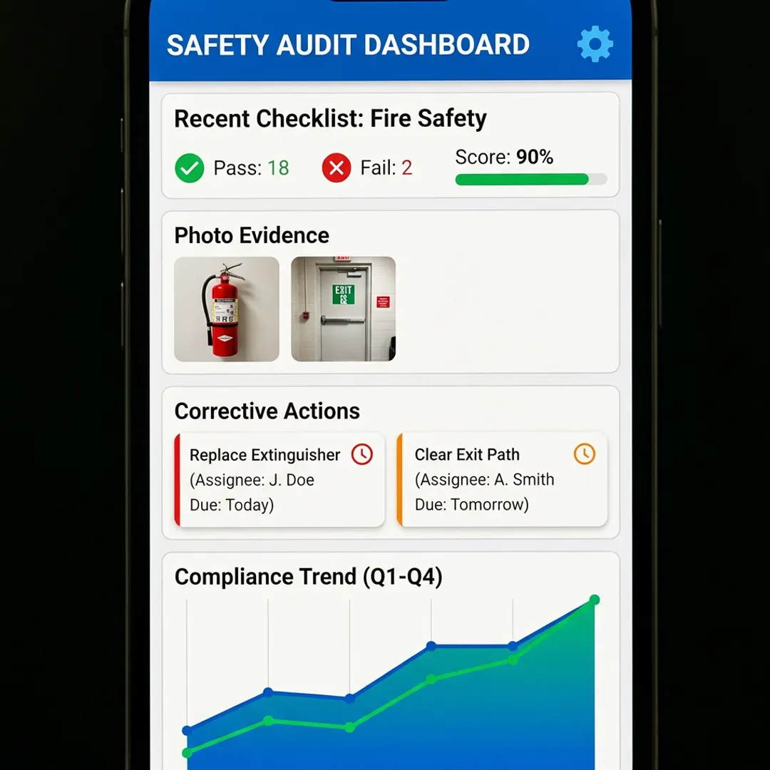 Digital safety audit dashboard