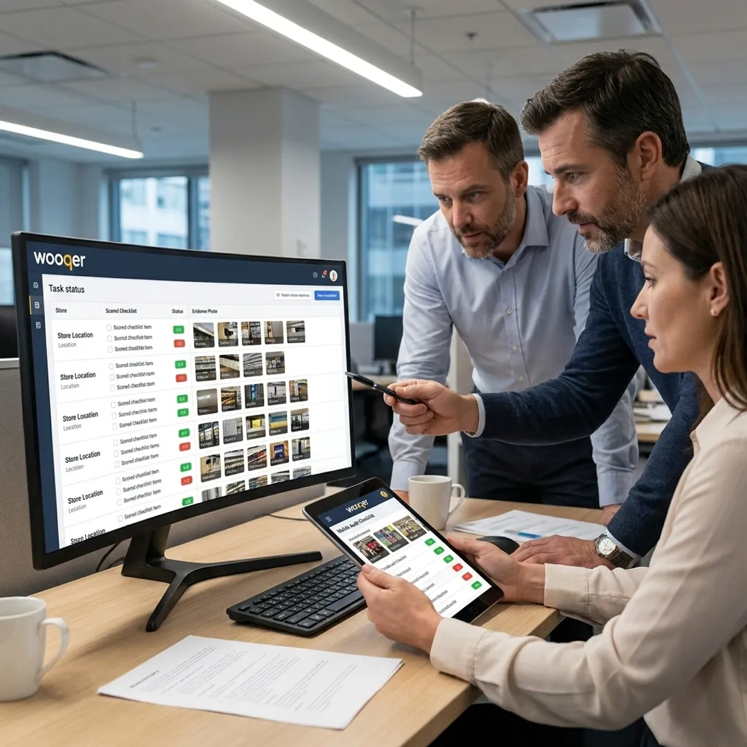 Distributed compliance dashboard on mobile and desktop