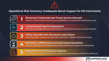 5 operational risks of using standard lab furniture for mass spectrometry