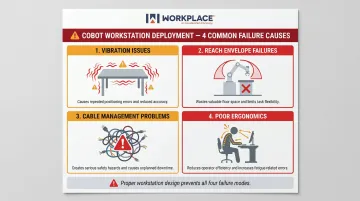 Four common cobot workstation deployment failure causes and infrastructure solutions