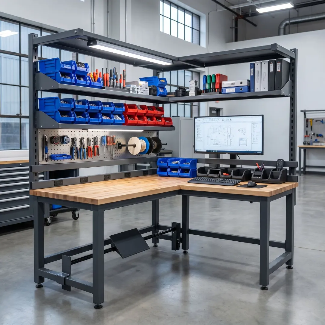 Engineered modular workstation for industrial use