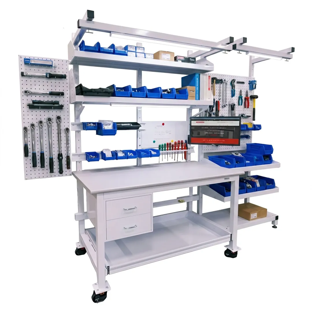 Engineered modular assembly workstation setup
