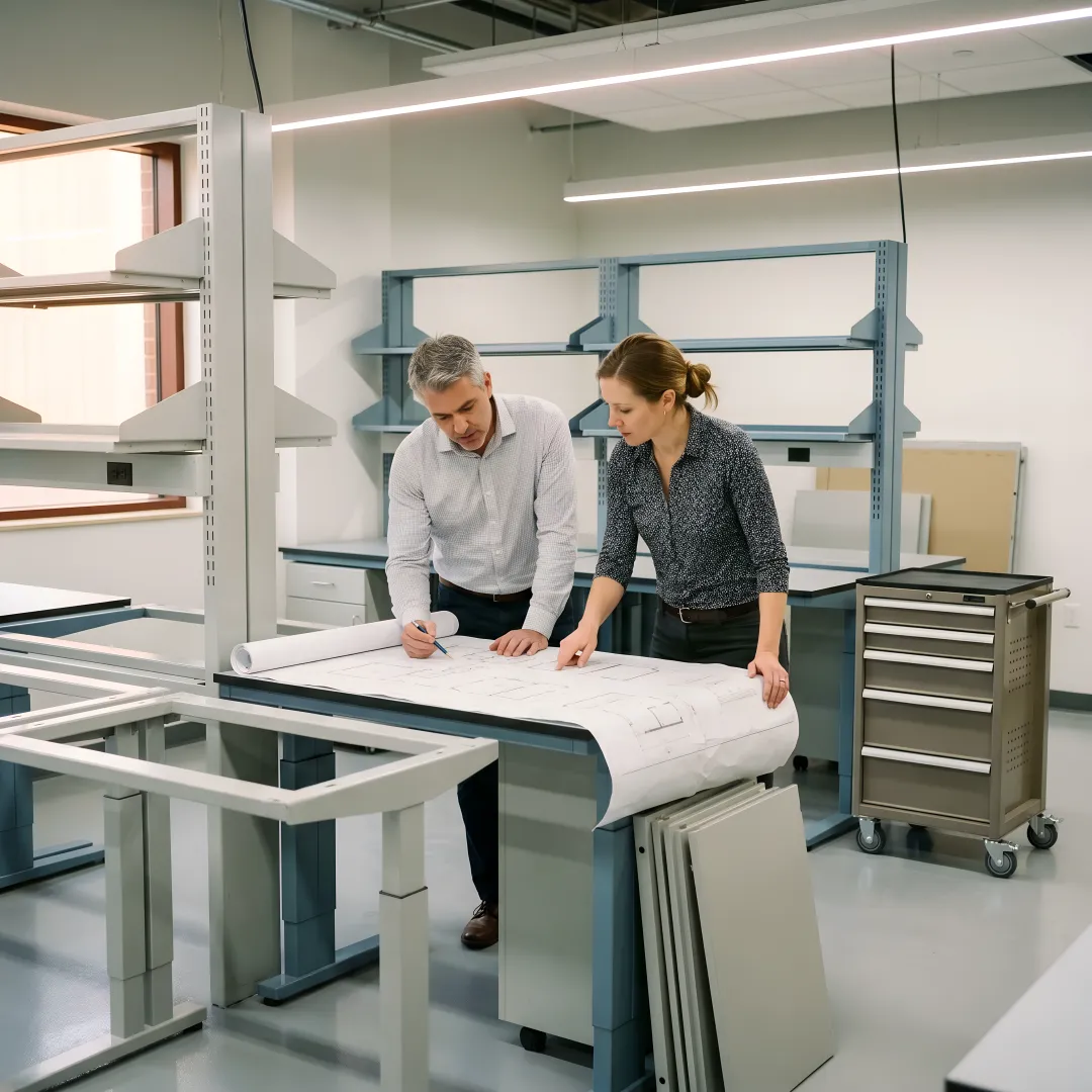 Lab furniture installation planning