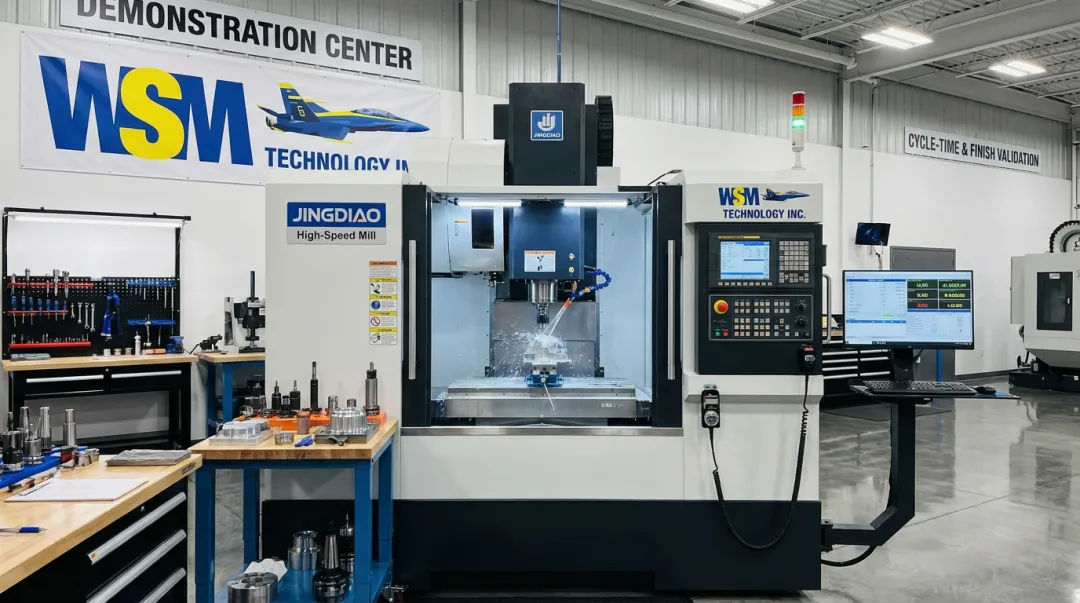 JINGDIAO high-speed mill inside WSM Technology demonstration center facility