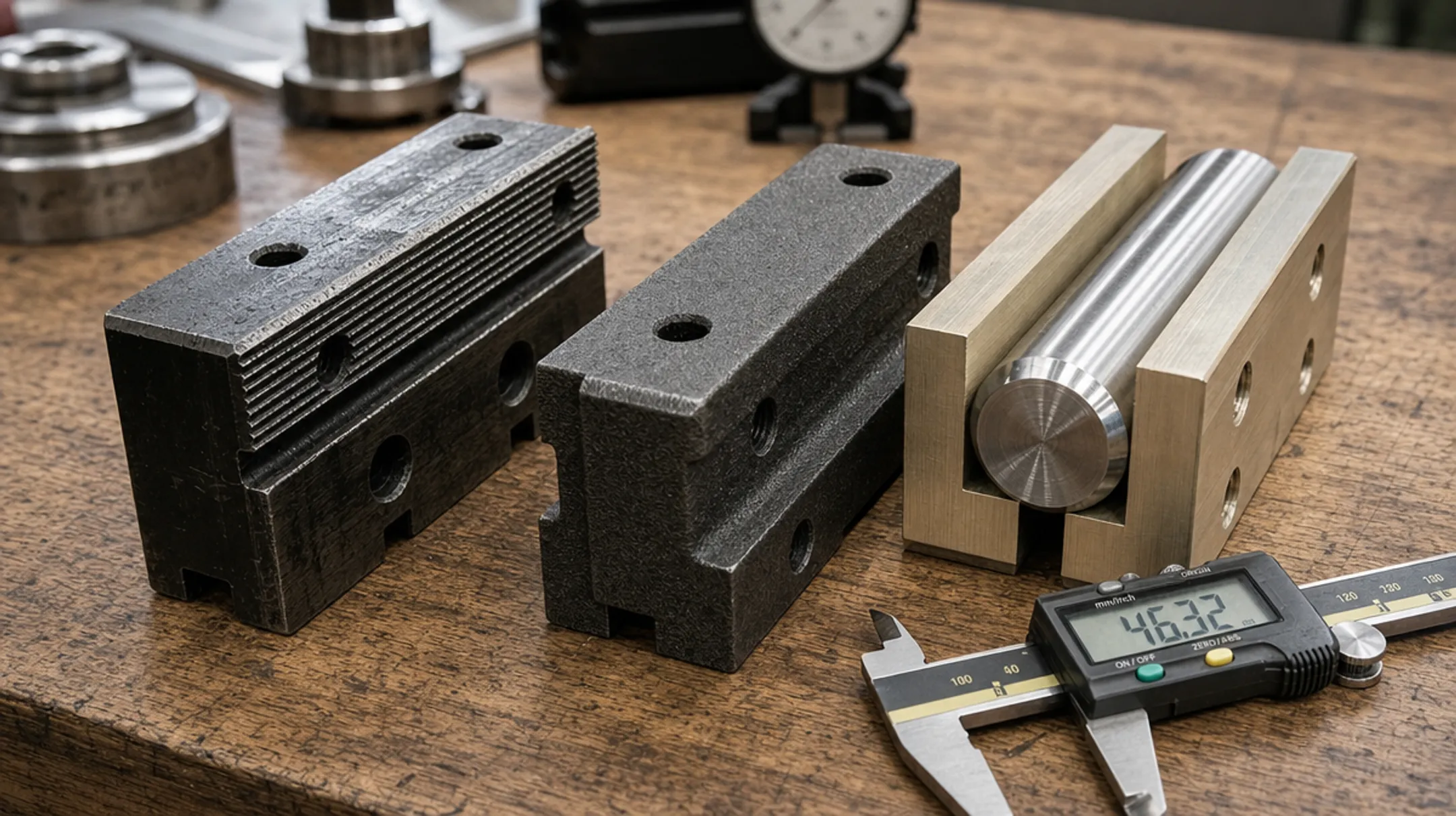 Machine shop vise jaw types steel cast iron and soft jaws