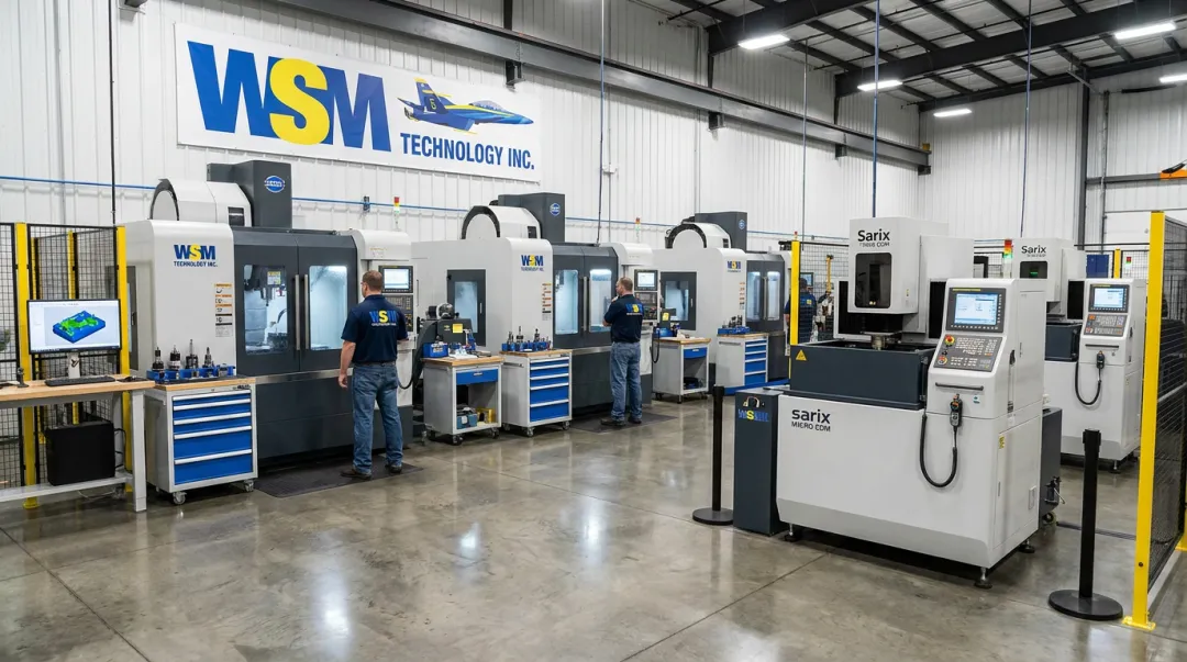 WSM Technology demonstration center high-speed graphite milling and EDM equipment