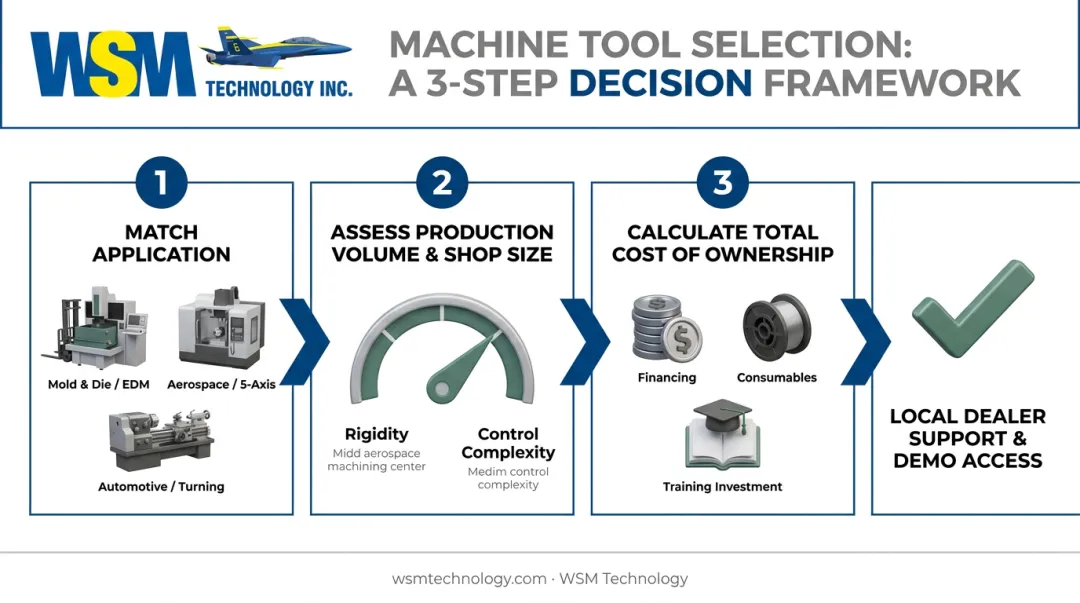 Three-step framework for choosing the right CNC machine brand