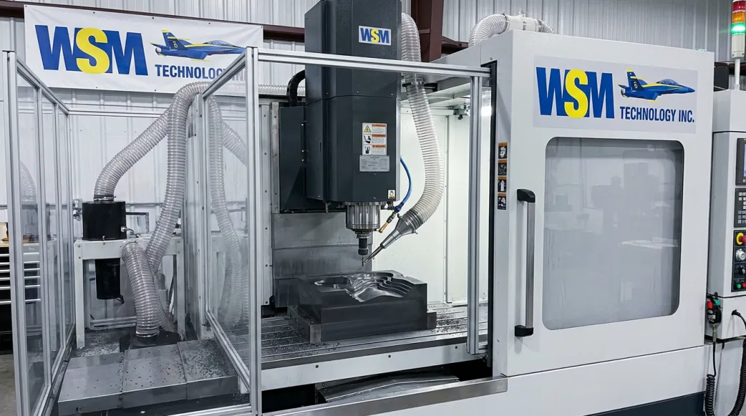 CNC graphite milling machine producing precision EDM electrodes