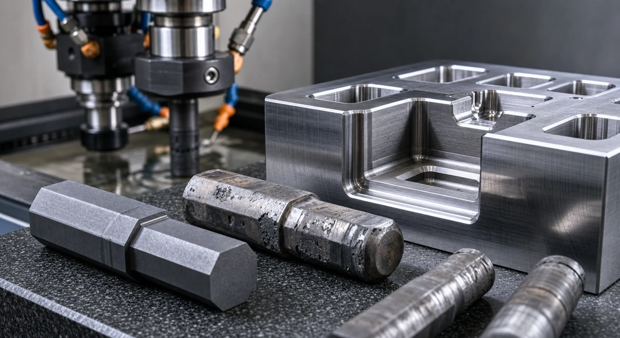 Hardened tool steel mold cavity machined using sinker EDM technology