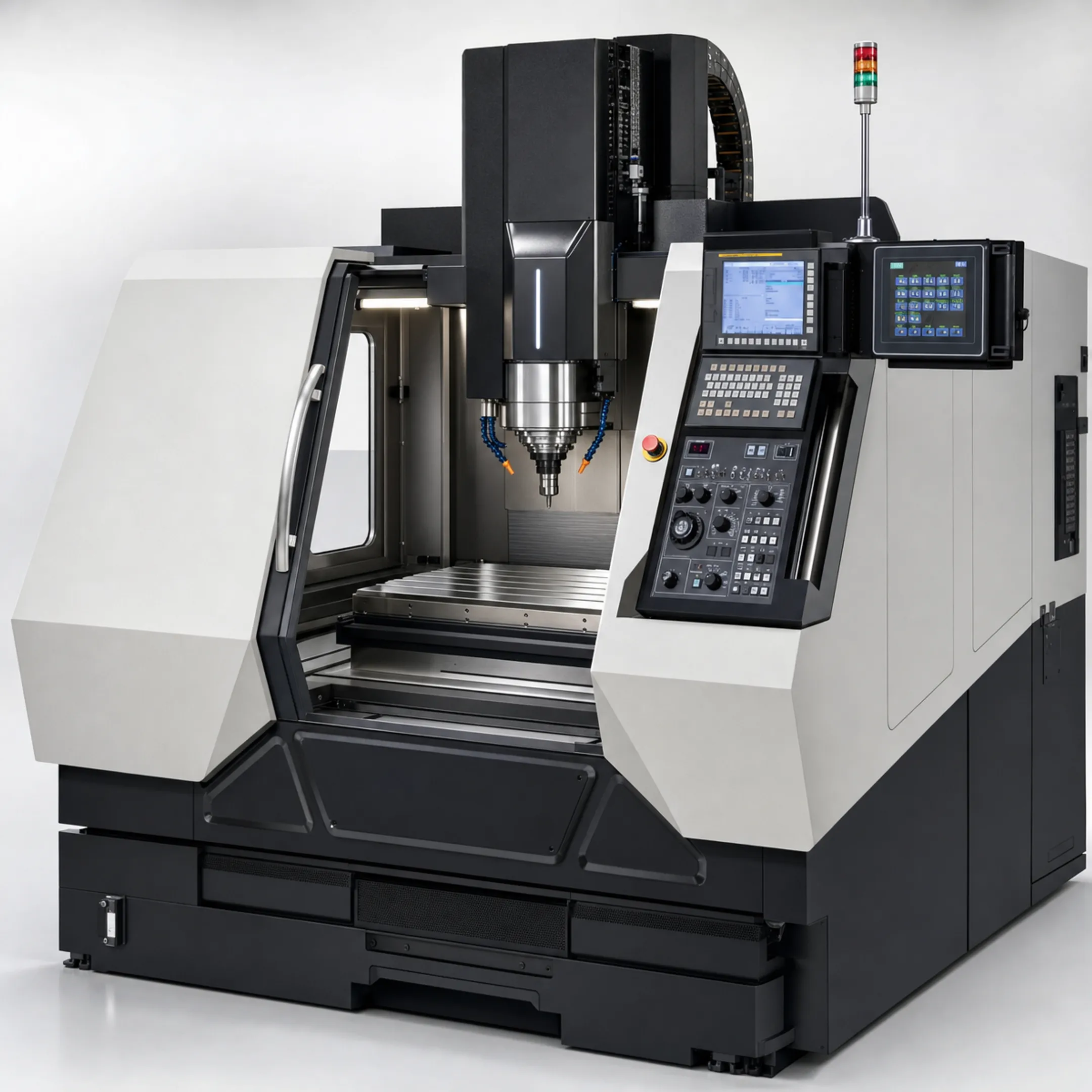 High-speed CNC hard milling machine with linear motor drive spindle