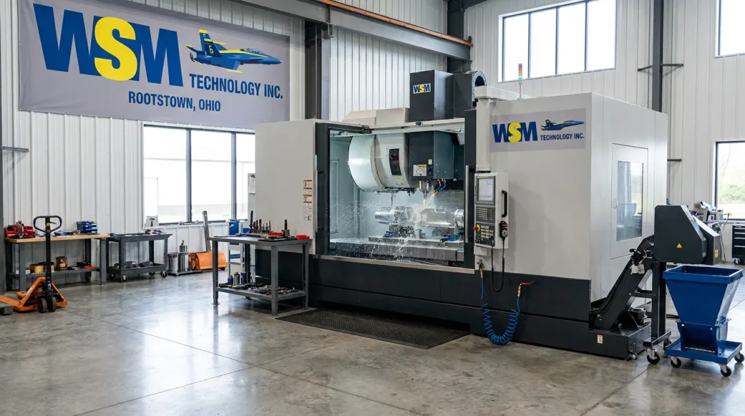 WSM Technology Demonstration Center in Rootstown Ohio with HMC machine in operation