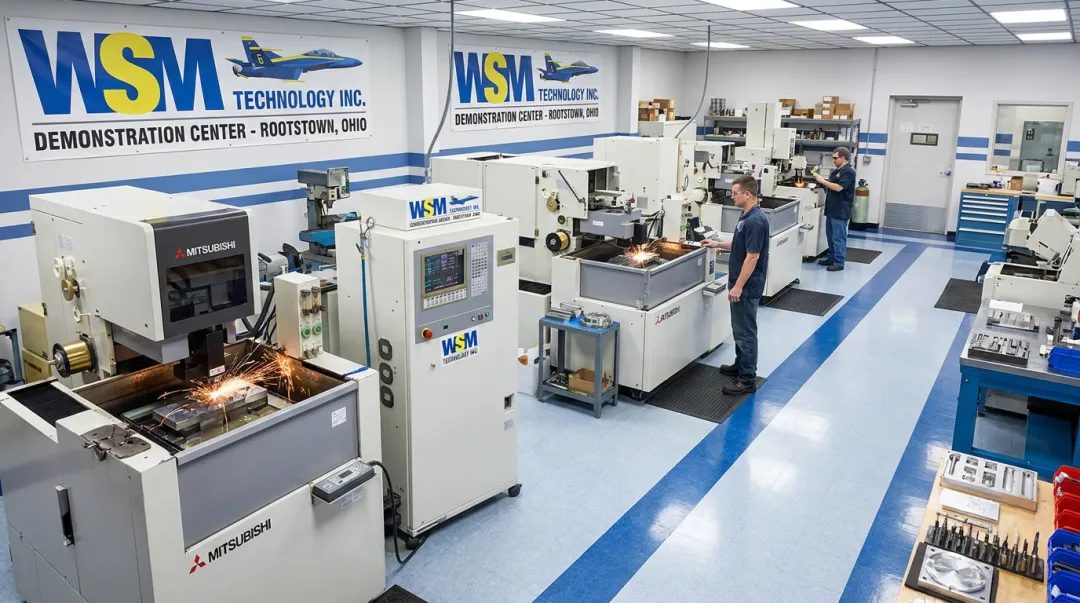 WSM Technology Demonstration Center Mitsubishi wire EDM machines in Ohio