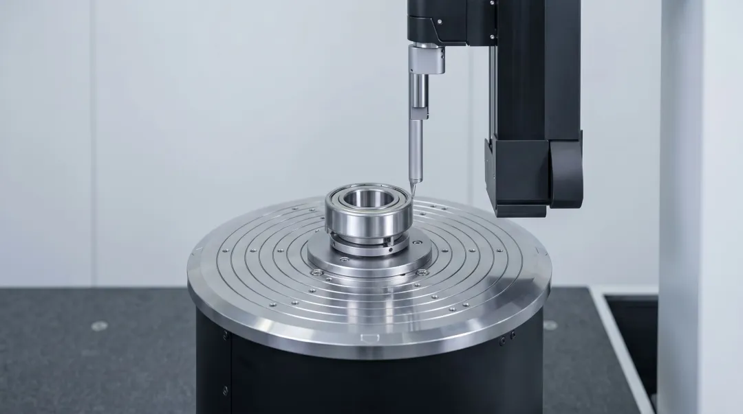 Dedicated roundness tester instrument measuring precision camshaft lobe surface profile
