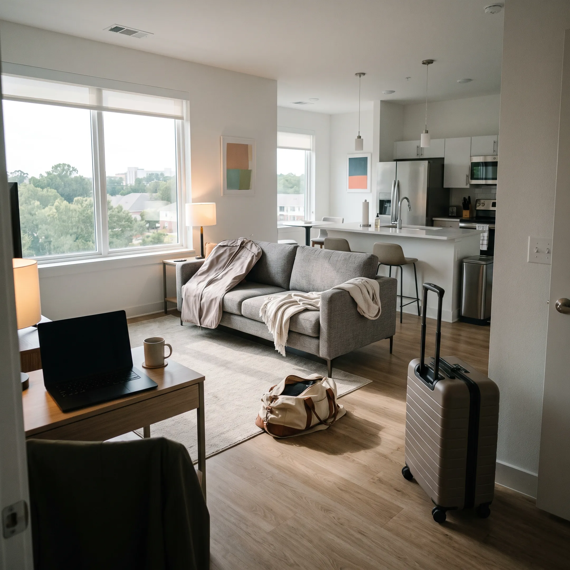 Furnished corporate apartment prepared for an extended business stay in Tallahassee