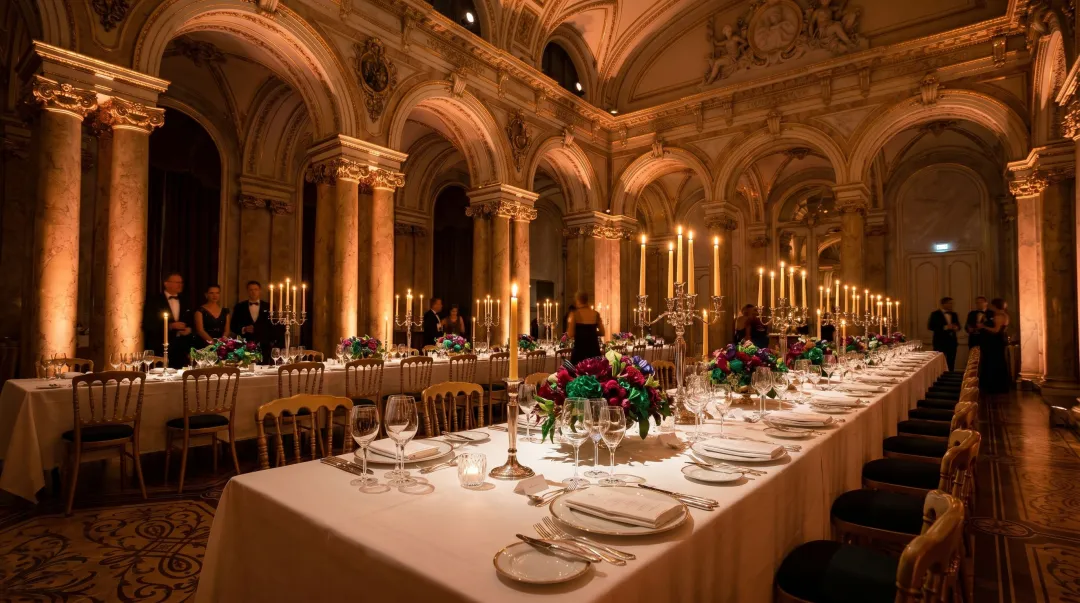 Exclusive private gala dinner inside iconic landmark venue for corporate incentive group