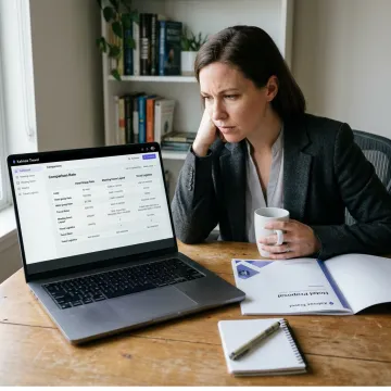 Corporate planner comparing hotel group rate proposals