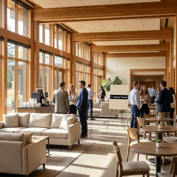 Large corporate retreat lodging and meeting venue