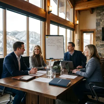 Corporate retreat venue in Utah mountains