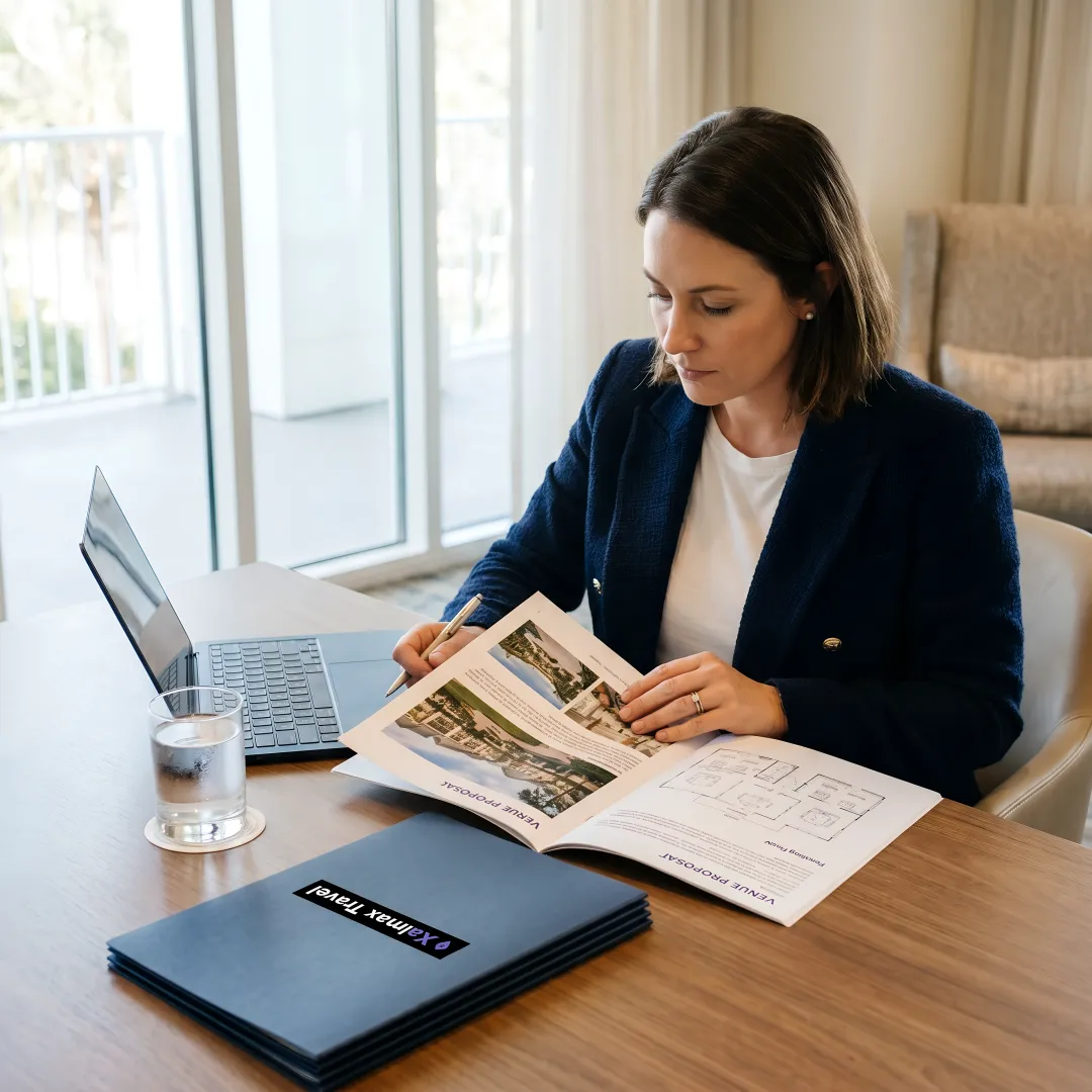 Corporate retreat venue planning support