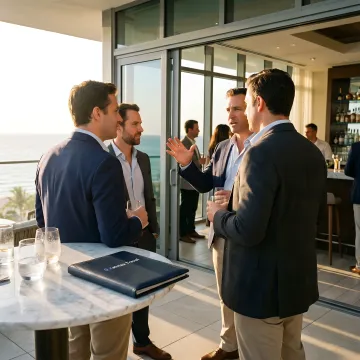 Corporate group at Miami resort venue